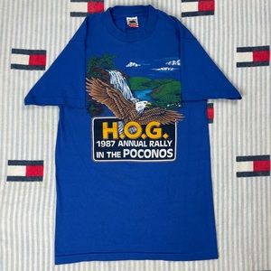 Vintage 1987 Harley-Davidson HOG rally tee shirt